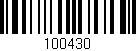 Código de barras (EAN, GTIN, SKU, ISBN): '100430'