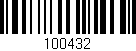Código de barras (EAN, GTIN, SKU, ISBN): '100432'