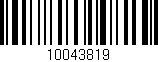 Código de barras (EAN, GTIN, SKU, ISBN): '10043819'