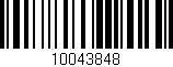 Código de barras (EAN, GTIN, SKU, ISBN): '10043848'