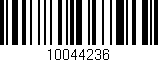 Código de barras (EAN, GTIN, SKU, ISBN): '10044236'
