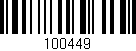 Código de barras (EAN, GTIN, SKU, ISBN): '100449'