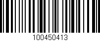 Código de barras (EAN, GTIN, SKU, ISBN): '100450413'