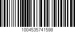 Código de barras (EAN, GTIN, SKU, ISBN): '1004535741598'