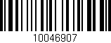 Código de barras (EAN, GTIN, SKU, ISBN): '10046907'