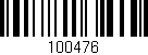 Código de barras (EAN, GTIN, SKU, ISBN): '100476'