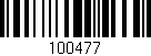 Código de barras (EAN, GTIN, SKU, ISBN): '100477'