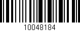 Código de barras (EAN, GTIN, SKU, ISBN): '10048184'