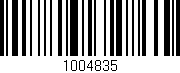 Código de barras (EAN, GTIN, SKU, ISBN): '1004835'