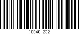 Código de barras (EAN, GTIN, SKU, ISBN): '10048/232'