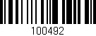 Código de barras (EAN, GTIN, SKU, ISBN): '100492'