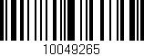 Código de barras (EAN, GTIN, SKU, ISBN): '10049265'