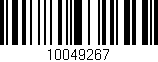Código de barras (EAN, GTIN, SKU, ISBN): '10049267'