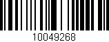 Código de barras (EAN, GTIN, SKU, ISBN): '10049268'