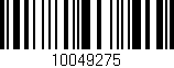 Código de barras (EAN, GTIN, SKU, ISBN): '10049275'