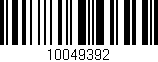 Código de barras (EAN, GTIN, SKU, ISBN): '10049392'