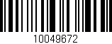 Código de barras (EAN, GTIN, SKU, ISBN): '10049672'