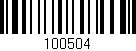 Código de barras (EAN, GTIN, SKU, ISBN): '100504'