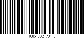 Código de barras (EAN, GTIN, SKU, ISBN): '100513BZ_731_3'
