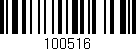 Código de barras (EAN, GTIN, SKU, ISBN): '100516'