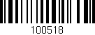 Código de barras (EAN, GTIN, SKU, ISBN): '100518'