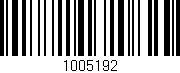 Código de barras (EAN, GTIN, SKU, ISBN): '1005192'