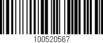 Código de barras (EAN, GTIN, SKU, ISBN): '100520567'