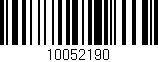 Código de barras (EAN, GTIN, SKU, ISBN): '10052190'