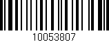 Código de barras (EAN, GTIN, SKU, ISBN): '10053807'