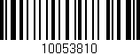 Código de barras (EAN, GTIN, SKU, ISBN): '10053810'