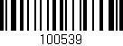 Código de barras (EAN, GTIN, SKU, ISBN): '100539'