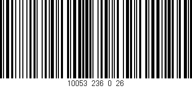 Código de barras (EAN, GTIN, SKU, ISBN): '10053_236_0_26'