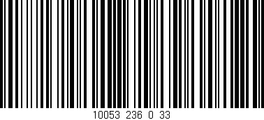 Código de barras (EAN, GTIN, SKU, ISBN): '10053_236_0_33'