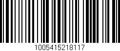 Código de barras (EAN, GTIN, SKU, ISBN): '1005415218117'