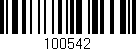 Código de barras (EAN, GTIN, SKU, ISBN): '100542'