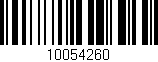 Código de barras (EAN, GTIN, SKU, ISBN): '10054260'
