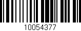 Código de barras (EAN, GTIN, SKU, ISBN): '10054377'