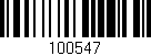 Código de barras (EAN, GTIN, SKU, ISBN): '100547'