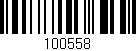 Código de barras (EAN, GTIN, SKU, ISBN): '100558'