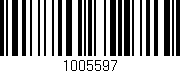 Código de barras (EAN, GTIN, SKU, ISBN): '1005597'