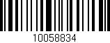 Código de barras (EAN, GTIN, SKU, ISBN): '10058834'