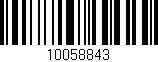 Código de barras (EAN, GTIN, SKU, ISBN): '10058843'