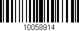Código de barras (EAN, GTIN, SKU, ISBN): '10058914'