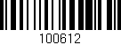 Código de barras (EAN, GTIN, SKU, ISBN): '100612'