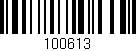 Código de barras (EAN, GTIN, SKU, ISBN): '100613'