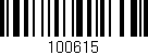 Código de barras (EAN, GTIN, SKU, ISBN): '100615'