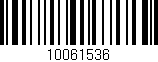 Código de barras (EAN, GTIN, SKU, ISBN): '10061536'