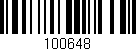 Código de barras (EAN, GTIN, SKU, ISBN): '100648'
