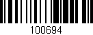 Código de barras (EAN, GTIN, SKU, ISBN): '100694'
