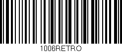 Código de barras (EAN, GTIN, SKU, ISBN): '1006RETRO'